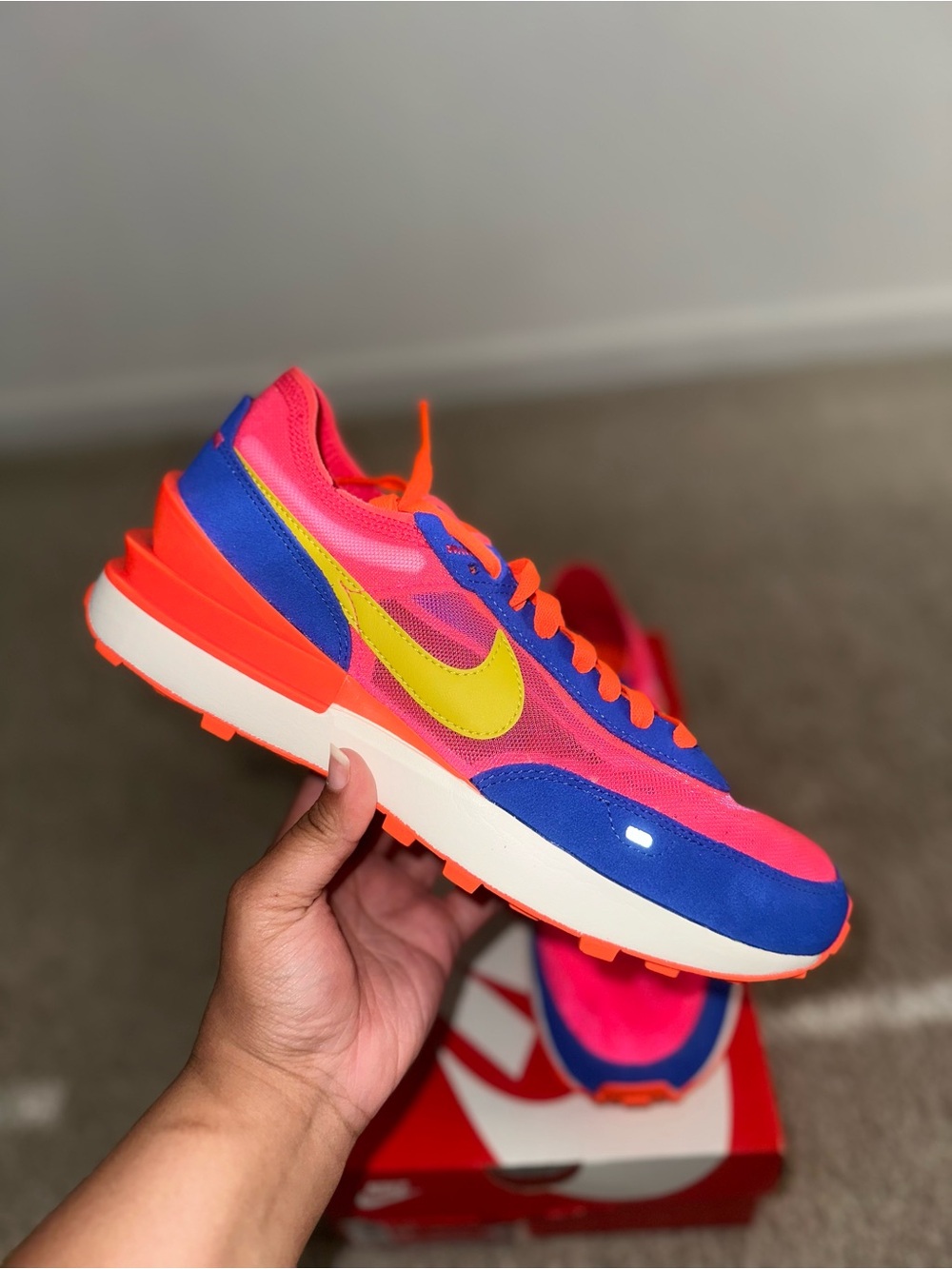 Nike Waffle One “Racer Blue Hyper Pink”